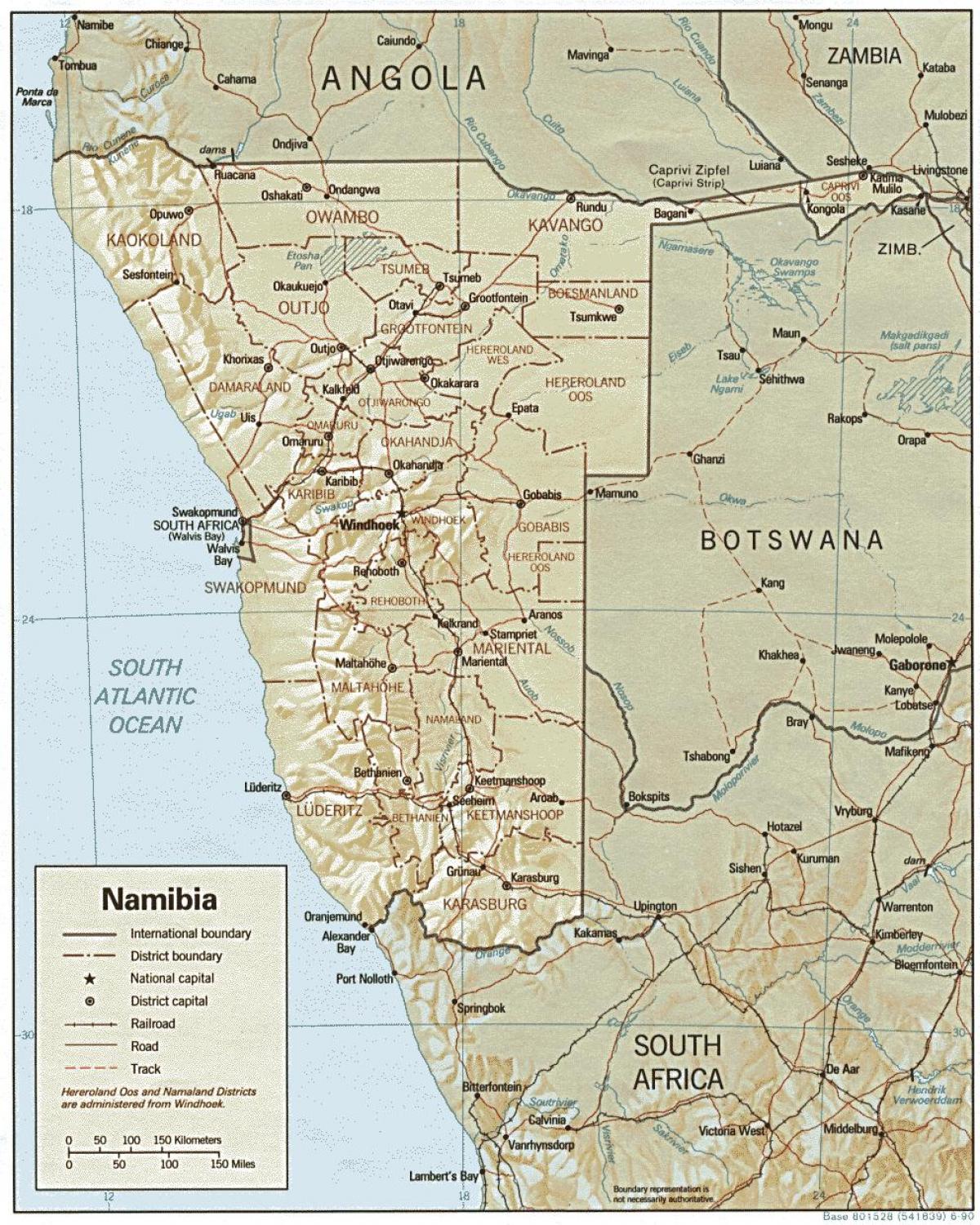 Χάρτης της Ναμίμπια farm
