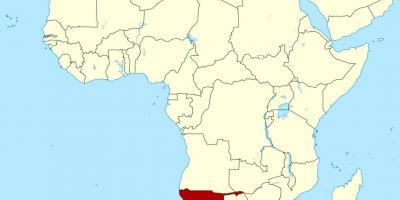 Χάρτης της Ναμίμπια, αφρική
